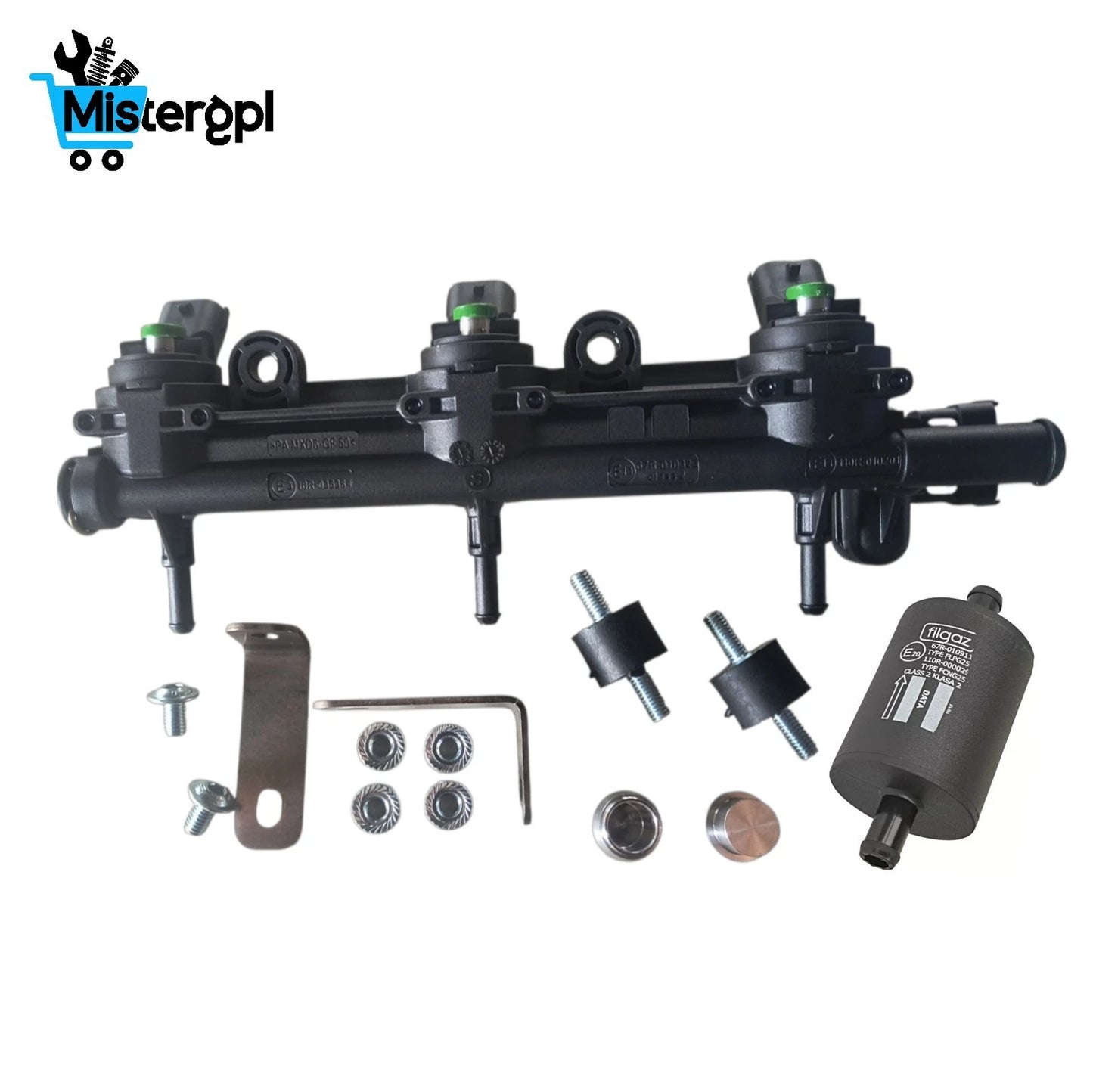 RAIL INIETTORI GPL LANDI RENZO DACIA RENAULT 1.0 TCE ORIGINALE NUOVO CON SENSORE