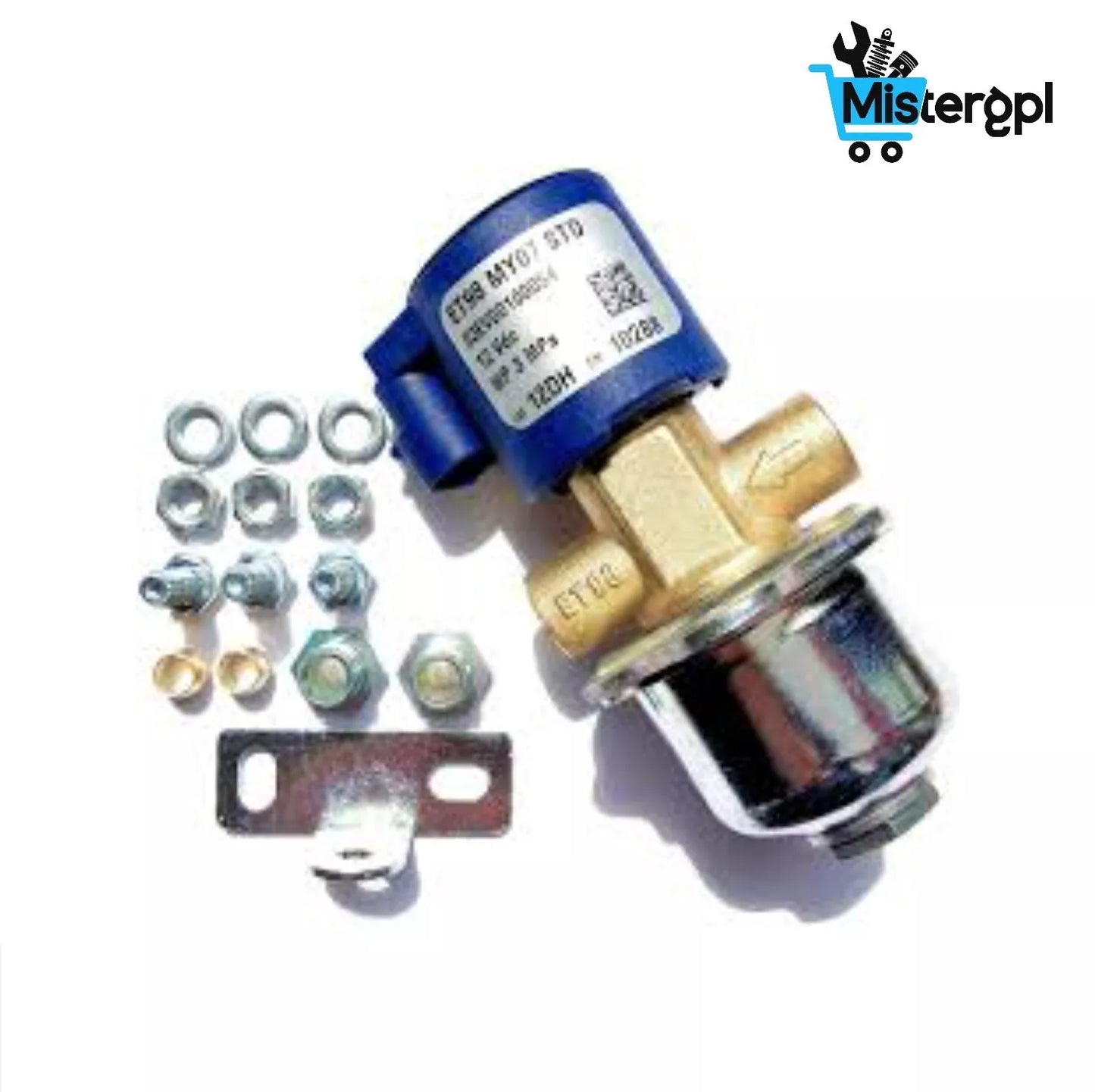 Elettrovalvola GPL BRC ET98 MY07 STD MTM GAS ORIGINALE BOBINA BLU