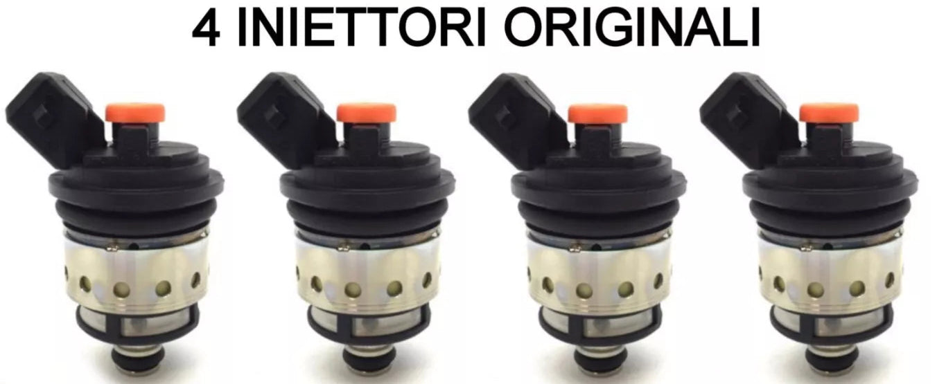 4 INIETTORI GPL LANDI RENZO TAPPO ARANCIO SPINA BOSCH NUOVI ORIGINALI + FILTRO FASE GAS