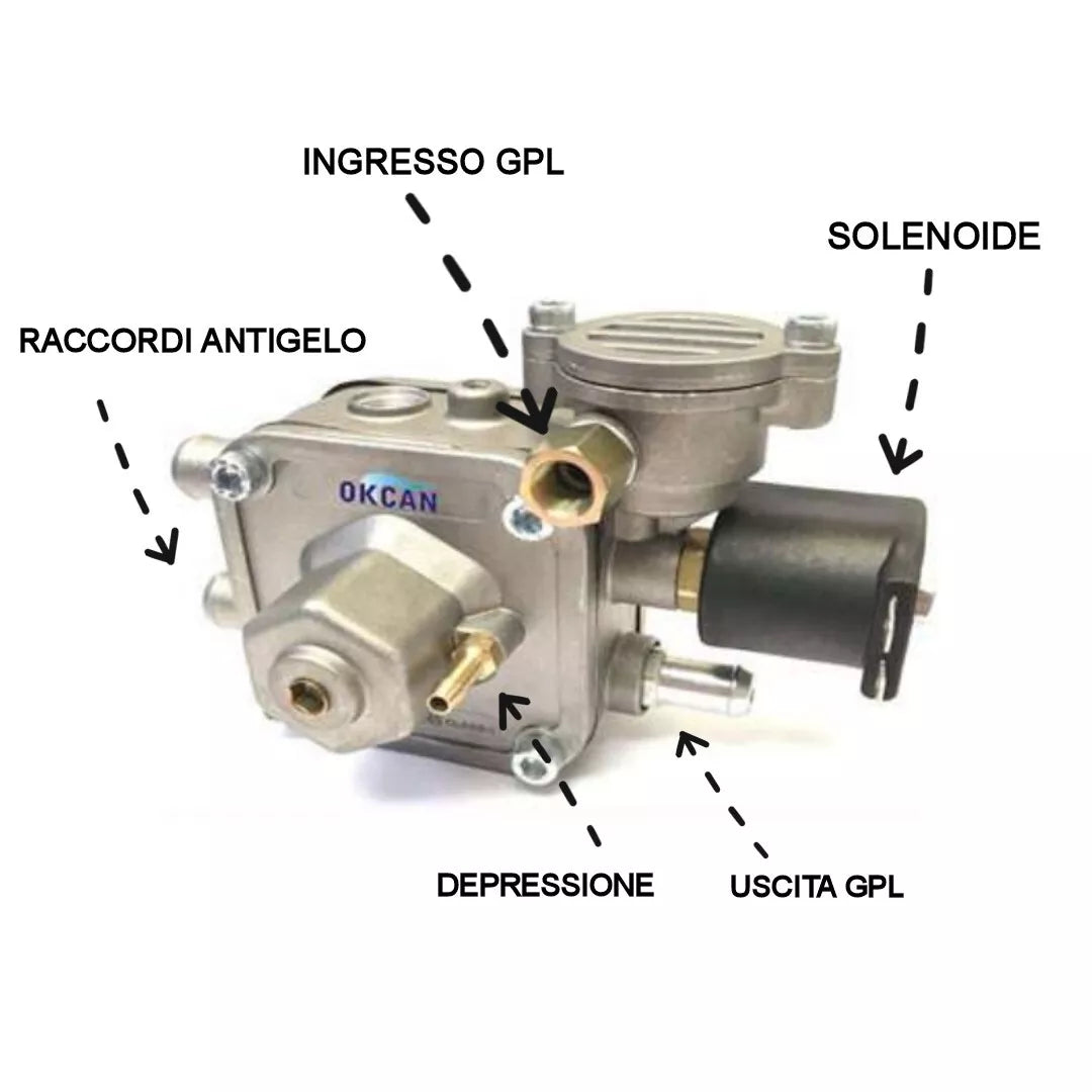 RIDUTTORE GPL LANDI IG1 LANDI RENZO POLMONE OMEGAS GAS EQUIVALENTE NUOVO