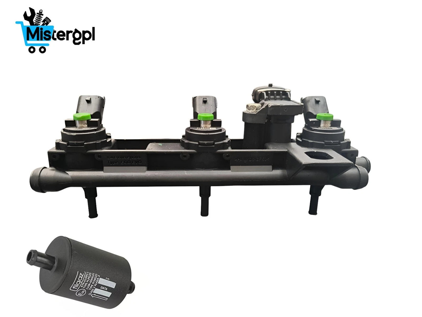 RAIL INIETTORI GPL LANDI RENZO DACIA RENAULT 1.0 TCE ORIGINALE RIGENERATO 175230842R  175233231R