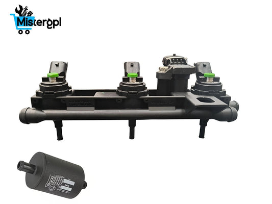 RAIL INIETTORI GPL LANDI RENZO DACIA RENAULT 1.0 TCE ORIGINALE NUOVO CON SENSORE