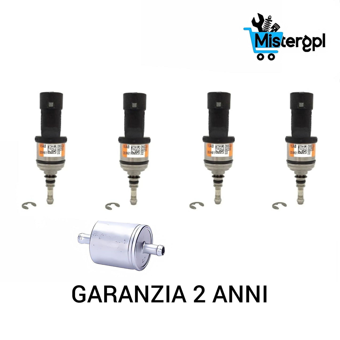 4 INIETTORI GPL PER BRC ARANCIONE CON SEEGER 09SQ99020022 NUOVI NUOVO TIPO GARANZIA 2 ANNI