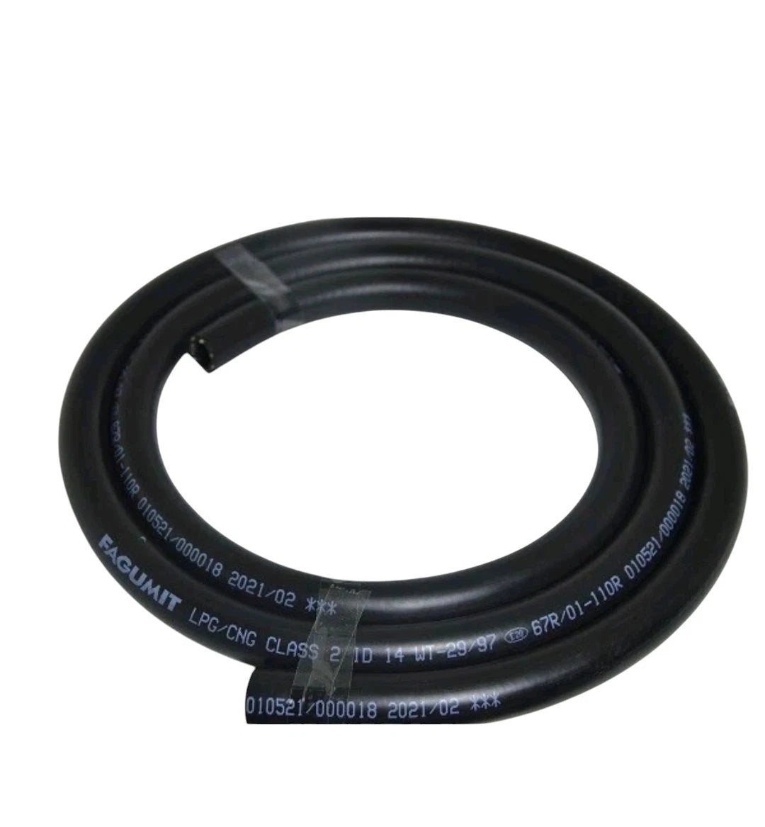 Tubo GAS GPL 2 METRI per veicoli a GPL / METANO INTERNO 12 mm R67 OMOLOGATO