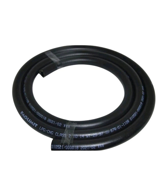 Tubo GAS GPL 2 METRI per veicoli a GPL / METANO INTERNO 12 mm R67 OMOLOGATO