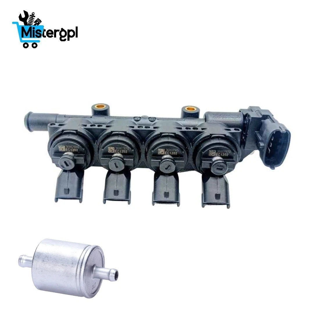 RAIL 4 INIETTORI LANDI RENZO TAPPO NERO DACIA DUSTER GPL GI238000131-D18