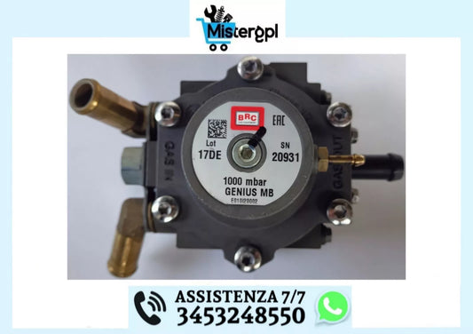 RIDUTTORE BRC GENIUS MB 1000 mbar GARANZIA 2 ANNI ORIGINALE RIGENERATO