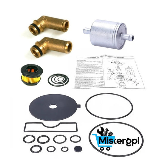 KIT REVISIONE BRC RIDUTTORE +KIT ET98 ELETTROVALVOLA + FILTRO FASE GAS 12MM E SPOLE